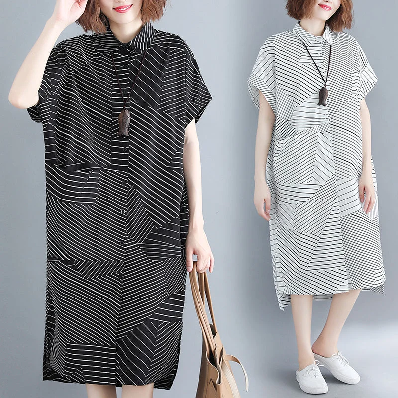 Plus Size Modern Shirt Dress