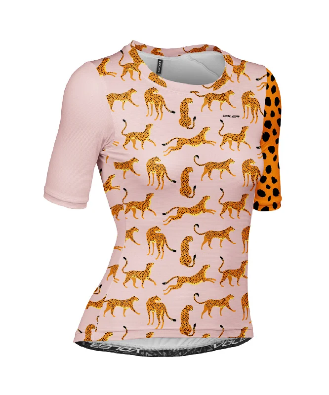 W. PRO AIR ZIPPERLESS JERSEY- CHEETAH