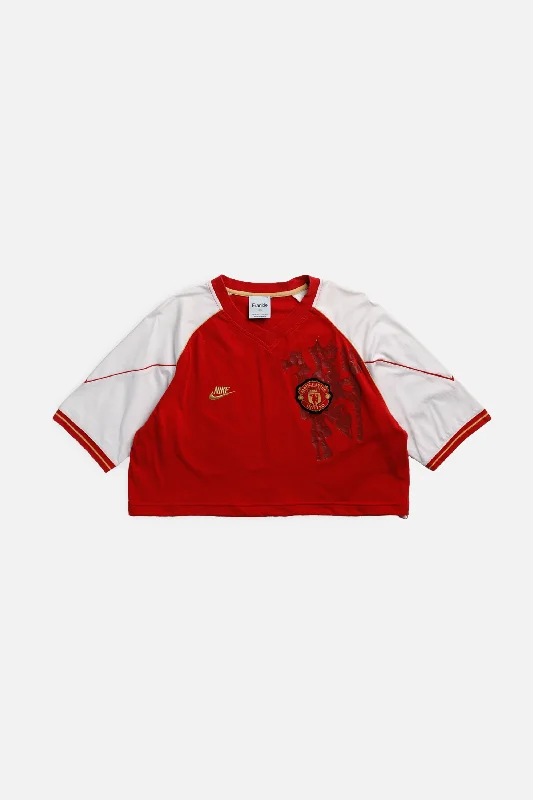 Rework Crop Manchester Soccer Tee - M