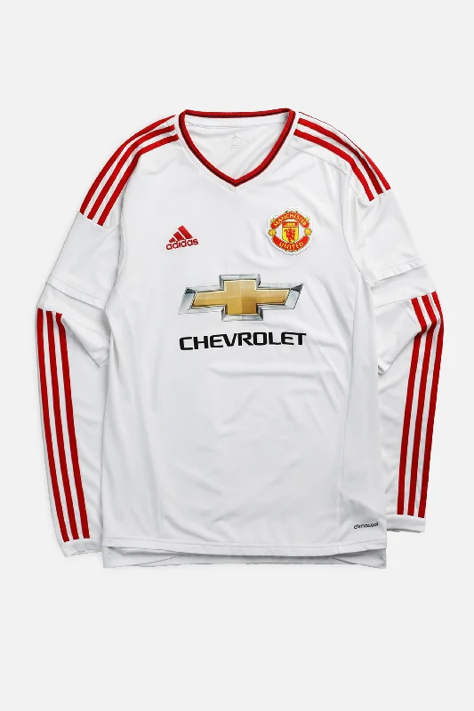 Vintage Manchester Soccer Long Sleeve Jersey - S