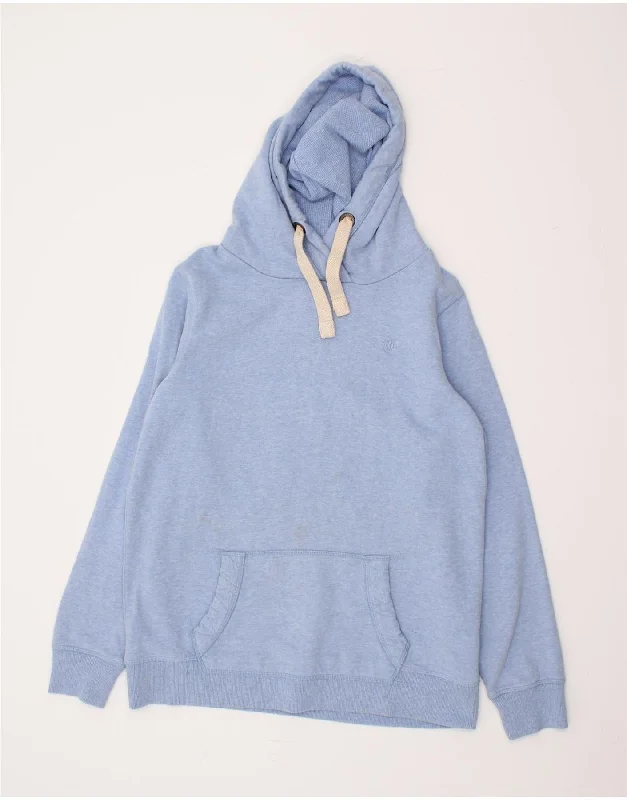 FAT FACE Womens Oversized Hoodie Jumper UK 10 Small Blue Cotton