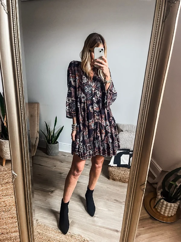 Paisley Smock Dress