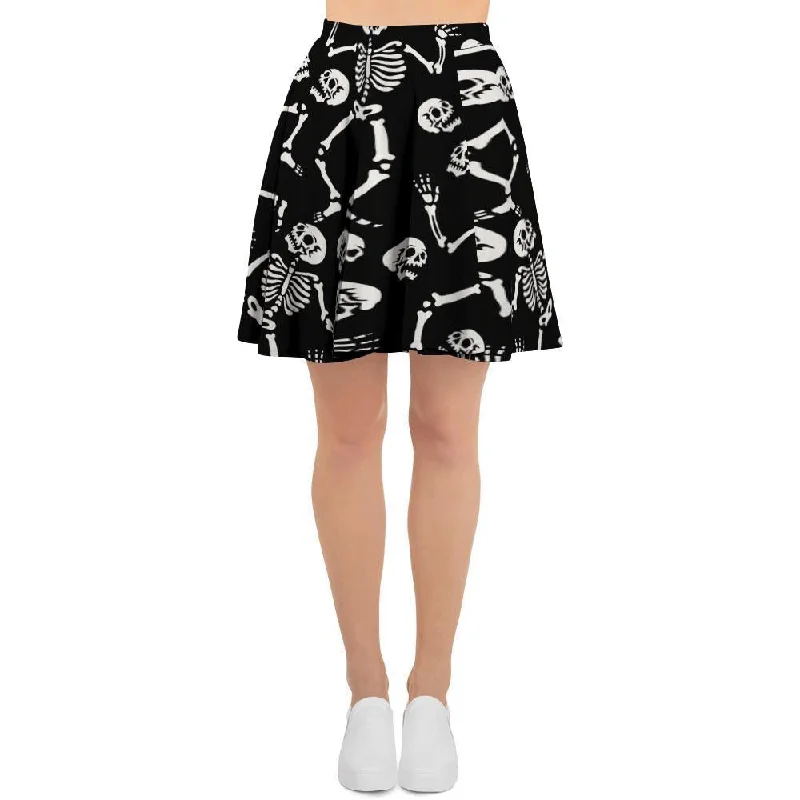 Skeleton Dancing Halloween Women's Skirt