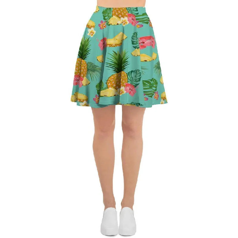 Slice Tropical Pineapple Print Women's Skirt