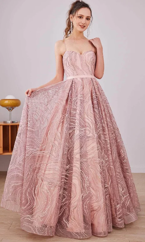 J'Adore Dresses J21003 - Sweetheart Lace Evening Gown