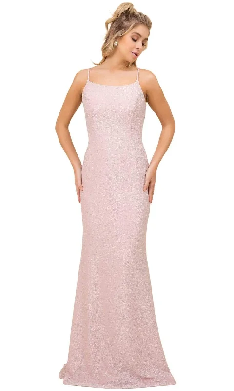 Nox Anabel - Wide Scoop Fitted Sheath Evening Dress C307