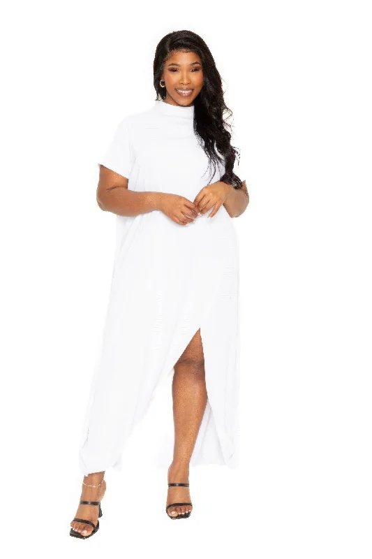 “Don’t Mock Me” White Cape Dress