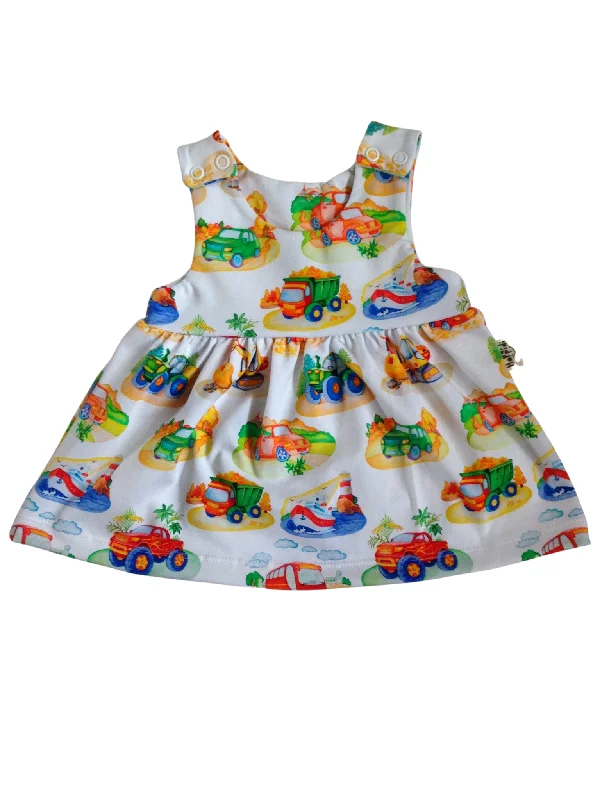 Bus, Digger, Tactor, Boat Romper Dress