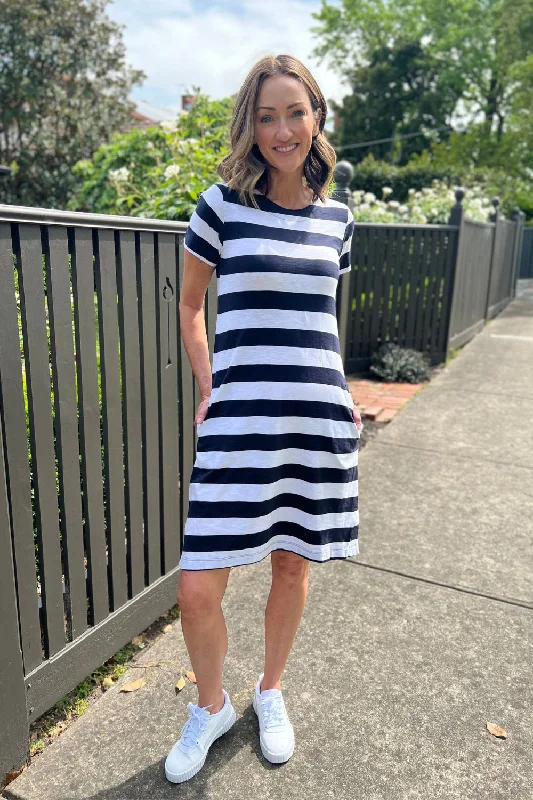 Captain's Choice Dress | Navy Stripe