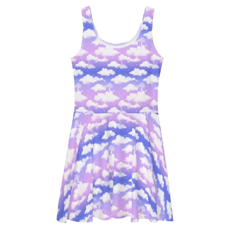 Cloudy Sky Skater Dress