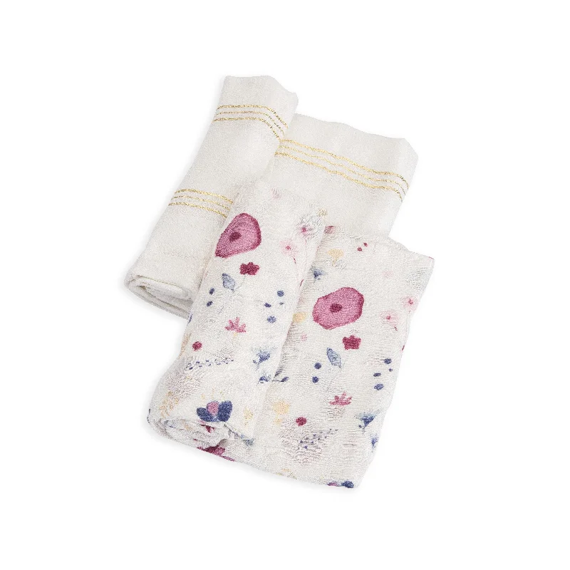 Deluxe Muslin Swaddle 2-Pack- Fairy Garden