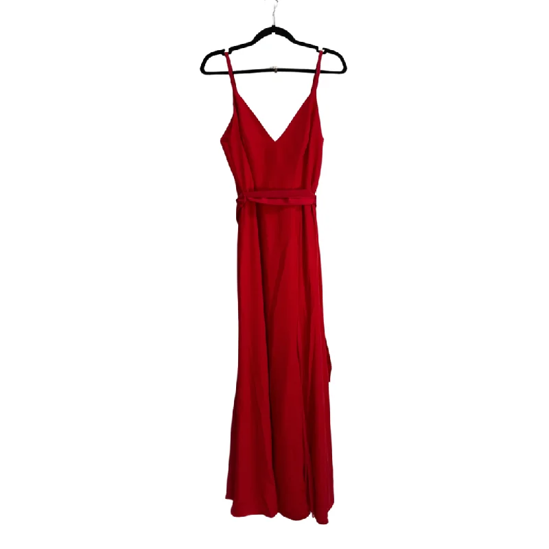 Dress Designer By Vera Wang In Red, Size: 8