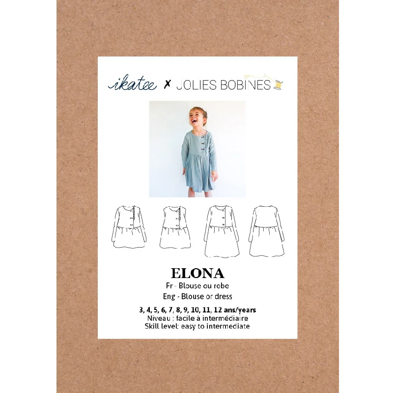 ELONA blouse & dress - Girl 3/12 - Paper Sewing Pattern