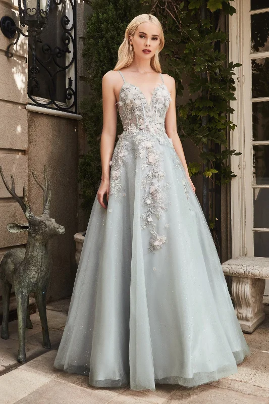 **Enchanted Atelier's Blush 3D Floral Ballgown: A Fairy-Tale Silhouette for Unforgettable Occasions**