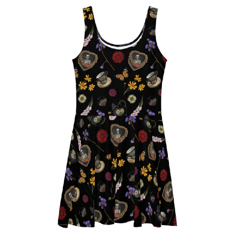 Gothic Tea Time Skater Dress