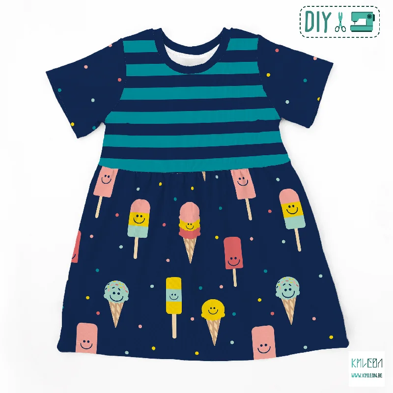 Ice cream cut and sew dress