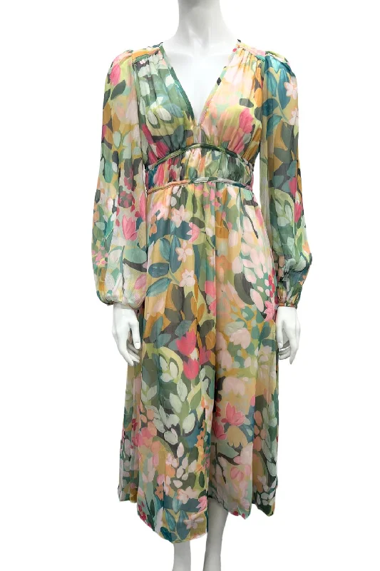 Isabella Dress | Pink/Green Foral