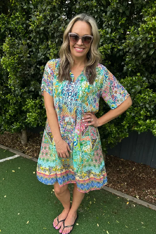 Judi Dress | Rainbow Garden