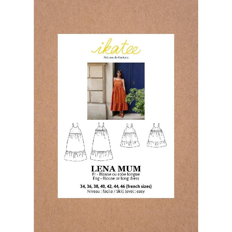 LENA Mum Blouse & dress - Woman 34/46 - Paper Sewing Pattern