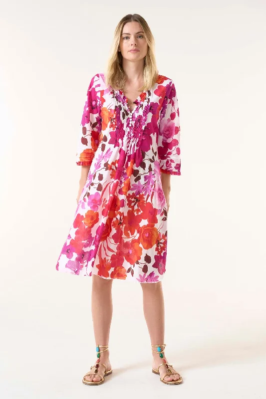 Middy Poppy Dress | Flamenco Pink