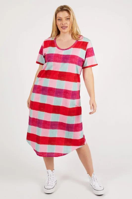 Monaco Check Dress | Multicolour Check