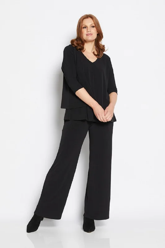 Paltrow Wide Leg Pant | Black