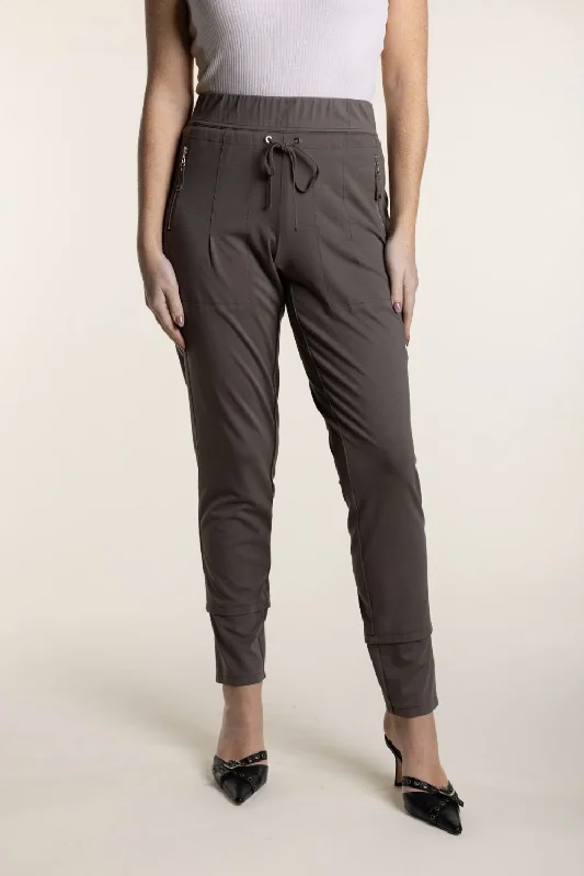 Ponte Panelled Legging | Clove