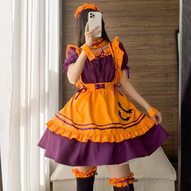 Pumpkin Queen Maid Cosplay Dress