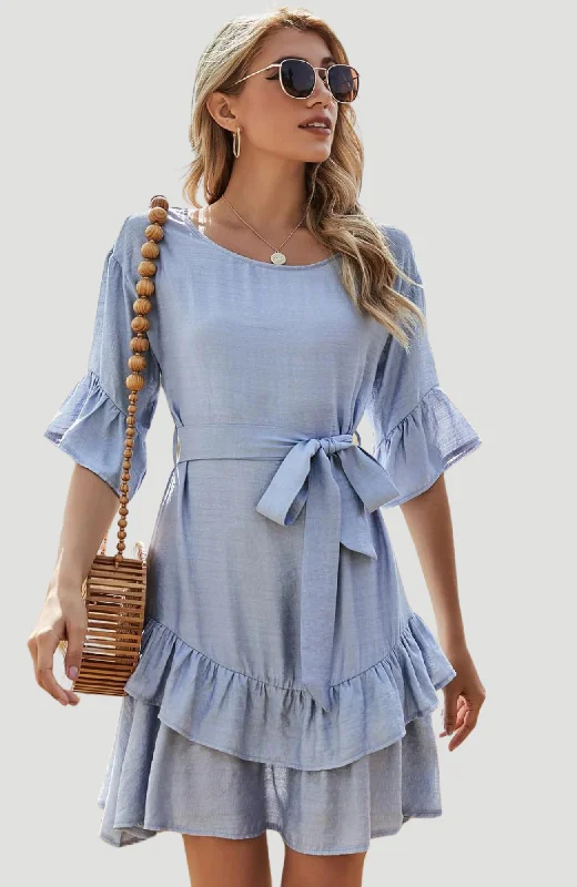 Zoe Blue Dress  - KUCAH