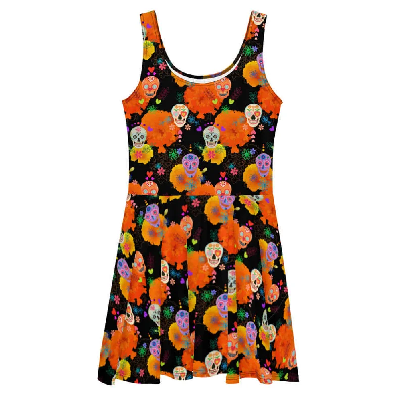 Sugar Skull Skater Dress