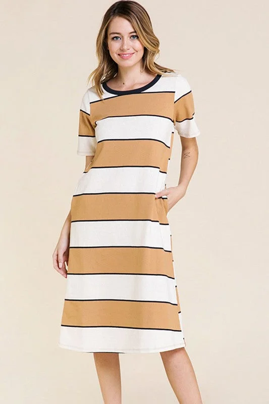 Tennis Tee Dress in Mocha