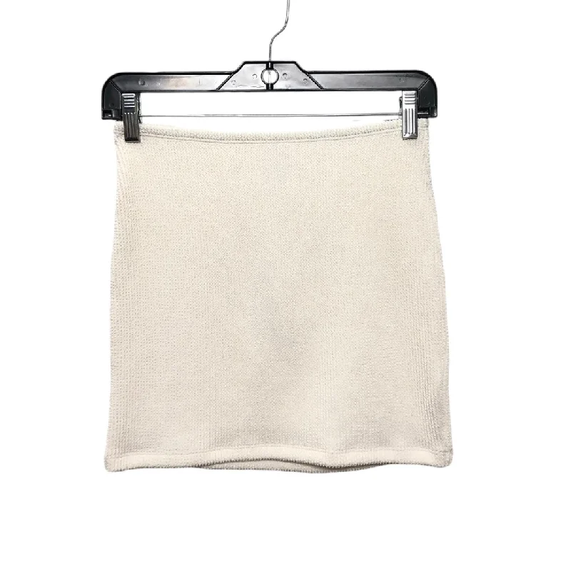 Skirt Mini & Short By Good American In Ivory, Size: Xs