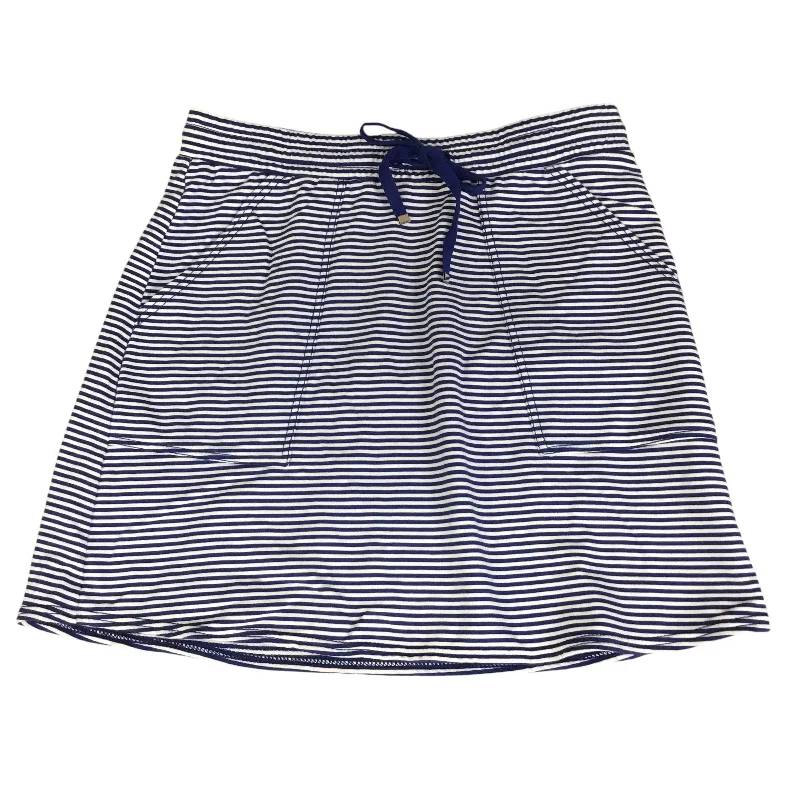 Skirt Mini & Short By Hatley In Blue White, Size: Petite   Small