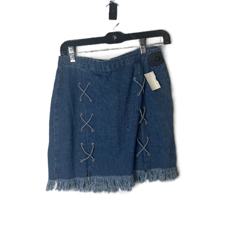 Skirt Mini & Short By Hayden La In Blue Denim, Size: M