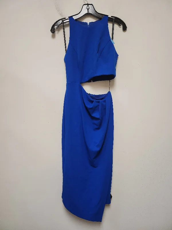 Dress Casual Midi By Betsy And Adam In Blue, Size: Xs