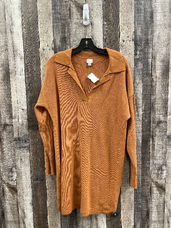 Dress Sweater By A New Day In Brown, Size: M