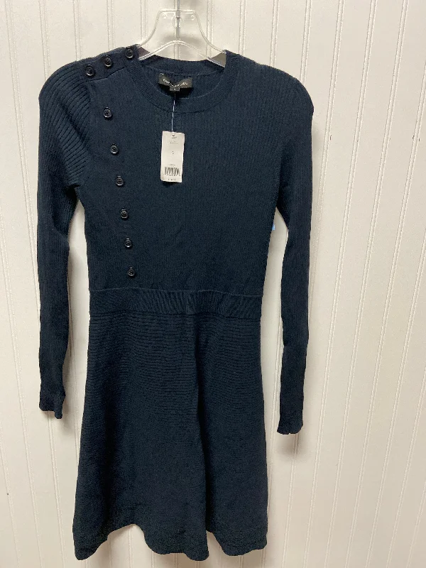 Dress Sweater By Banana Republic In Navy, Size: S